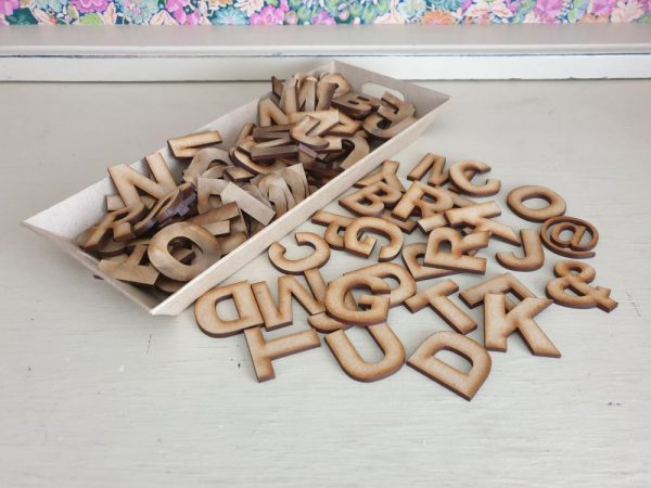 Small Chunky Capital Wooden Letters