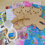 Decopatch Large Teddy Bunting Kit