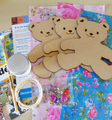 Decopatch Large Teddy Bunting Kit
