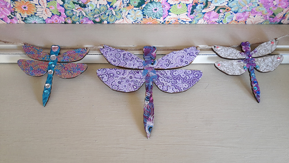Dragonfly Bunting by Crocodile Creations
