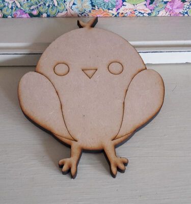 12cm wooden chick