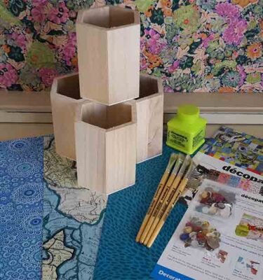 Decopatch Pencil Pot Party Kit for 4