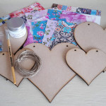 Decopatch Heart Bunting Kit - Love is in the Air