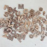 Small wooden letter - upper & lowercase