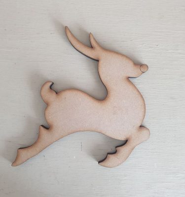 Wooden Flying Reindeer Shape