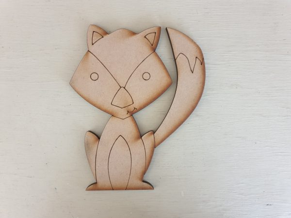 Wooden Fox Craft Shape