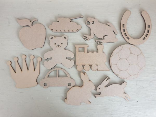 Wooden Craft Shapes - 10cm